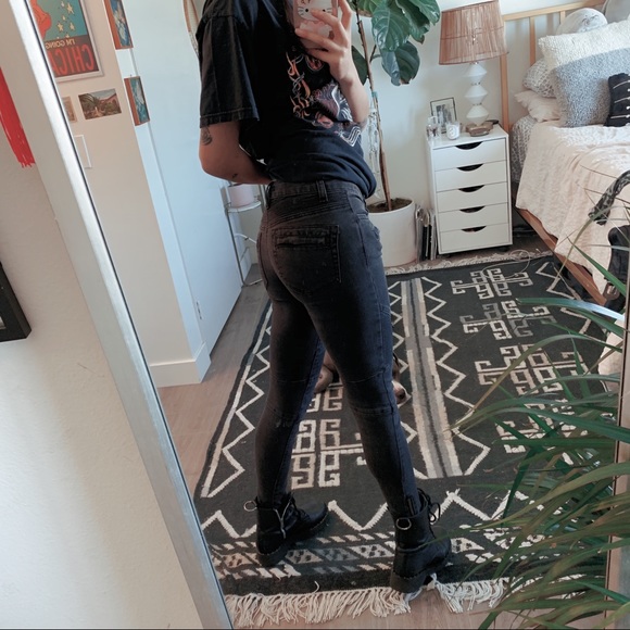 Free people seamed Moto skinny jeans - Picture 4 of 5